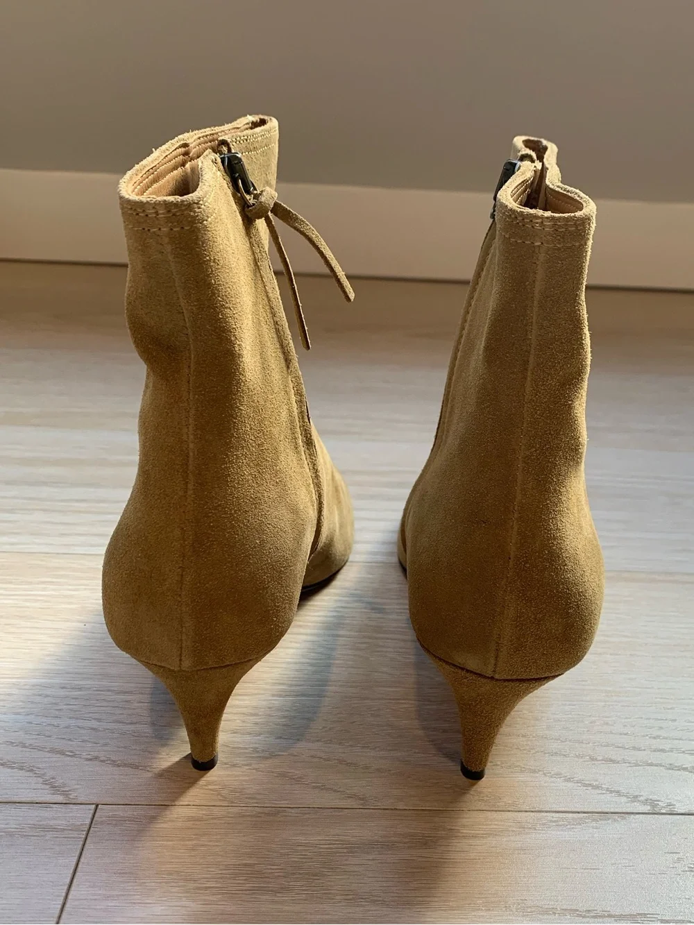 Isabel Marant City Suede Deone Kitten Heel Bootie Tan NWT Size 40 FR